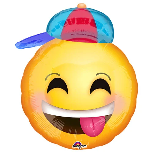 Happy Emoji With Hat Balloon