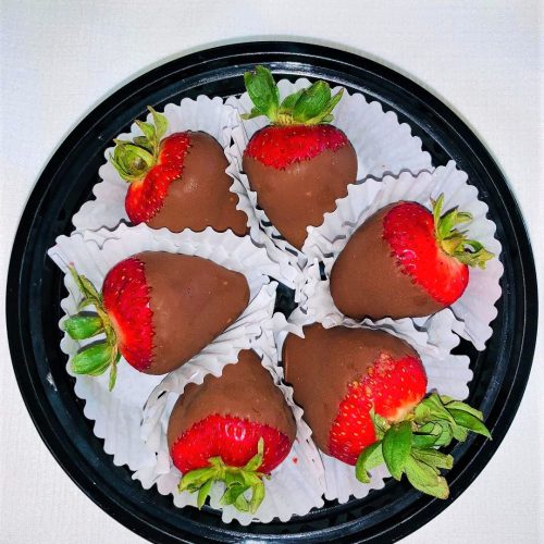 Half Dozen Milk Chocolate Dipped Strawberries