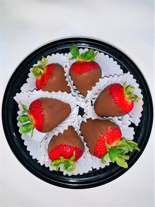 Half Dozen Milk Chocolate Dipped Strawberries Delectable Fruit Arrangements Llc 4922