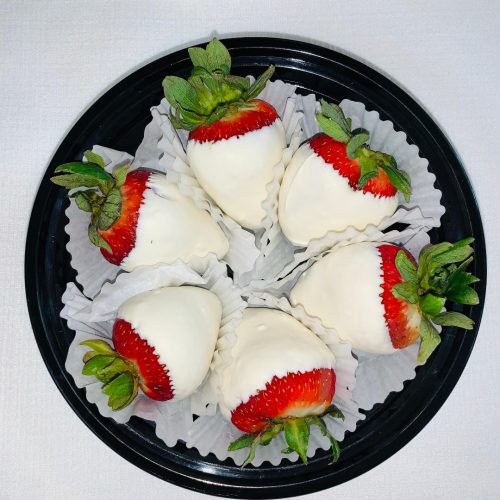 Half Dozen- White Milk Chocolate Dipped Strawberries